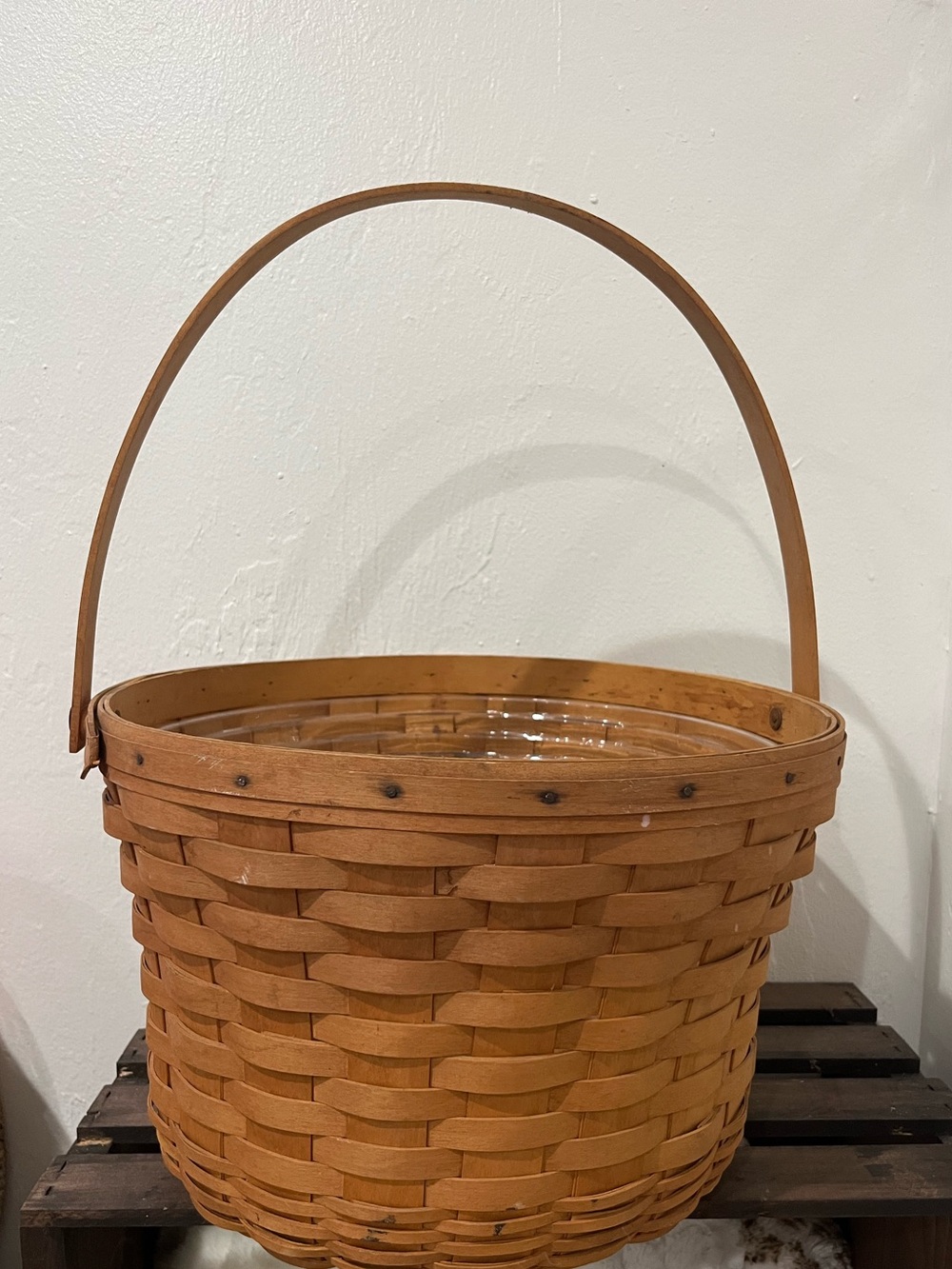 Longaberger 13x8 basket with plastic insert.